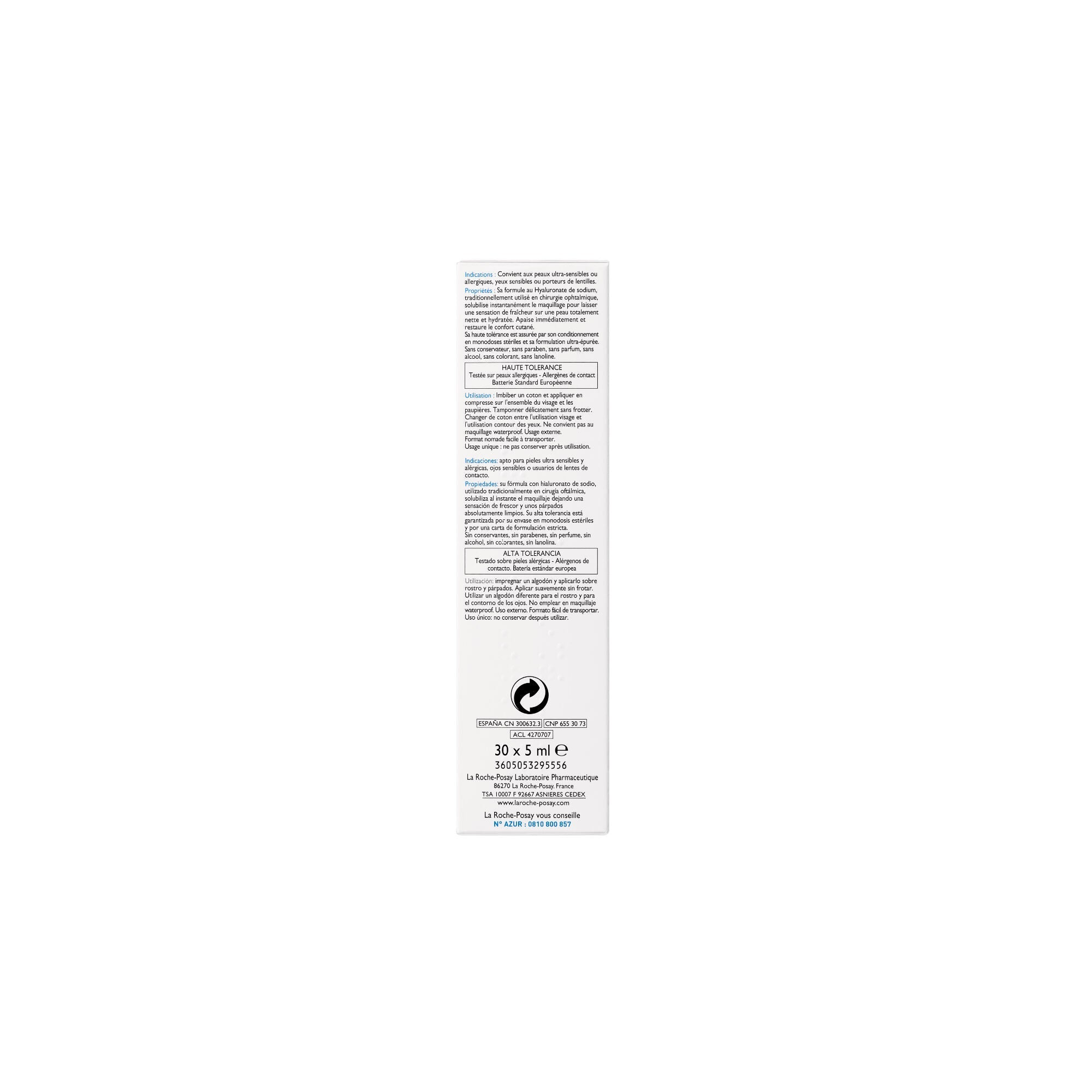 TOLERIANE ULTRA DÉMAQUILLANT - 30 x 5 ml