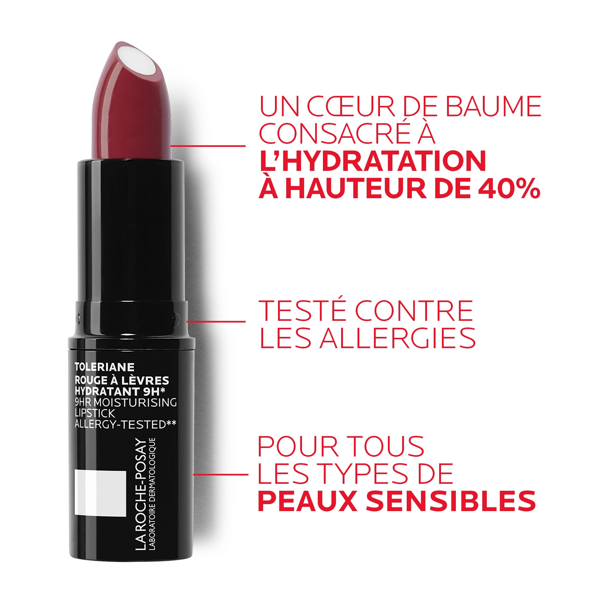 TOLERIANE NOVALIP ROUGE À LÈVRES HYDRATANT - 198 - ROUGE MAT