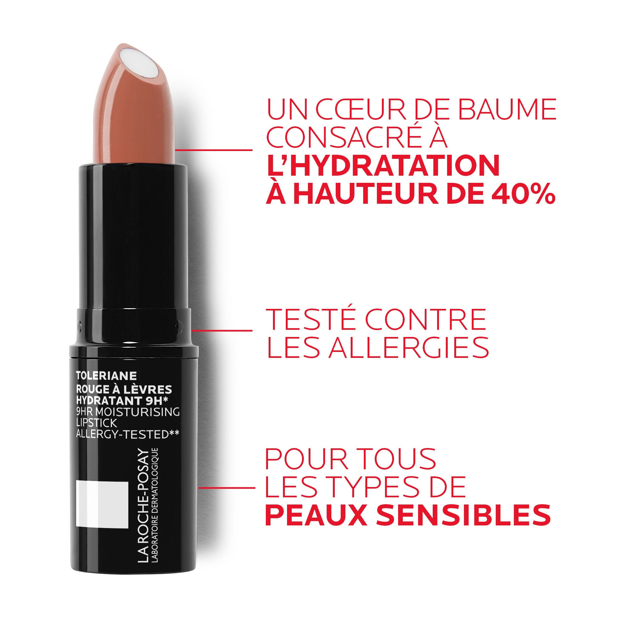 TOLERIANE NOVALIP ROUGE À LÈVRES HYDRATANT - 198 - ROUGE MAT