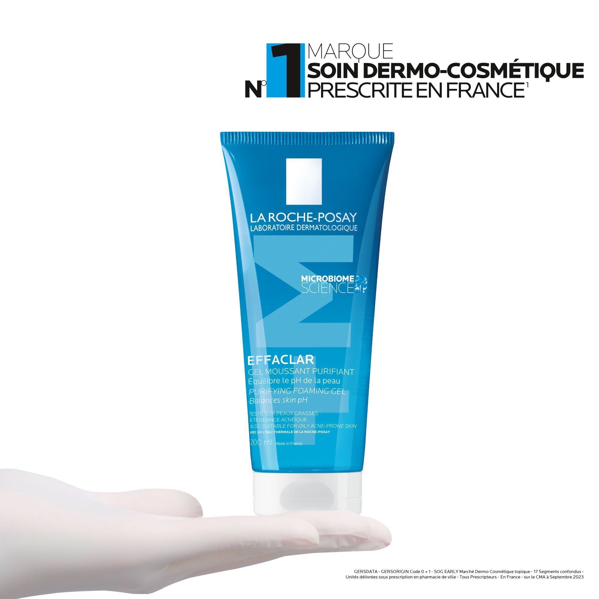 EFFACLAR GEL MOUSSANT PURIFIANT NETTOYANT PEAU GRASSE - 200 ml