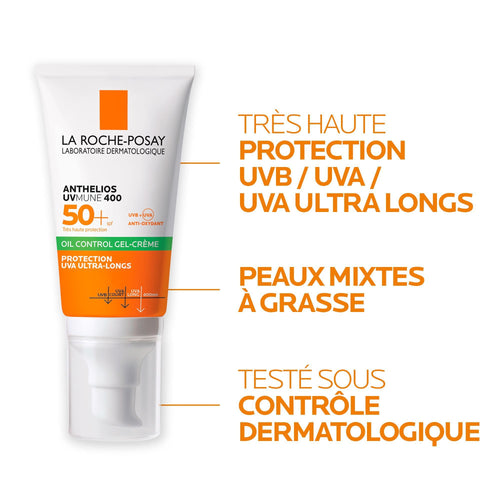 ANTHELIOS UVMUNE 400 CRÈME SOLAIRE VISAGE EN GEL-CRÈME AVEC PARFUM