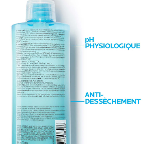 LIPIKAR SURGRAS DOUCHE-CRÈME
