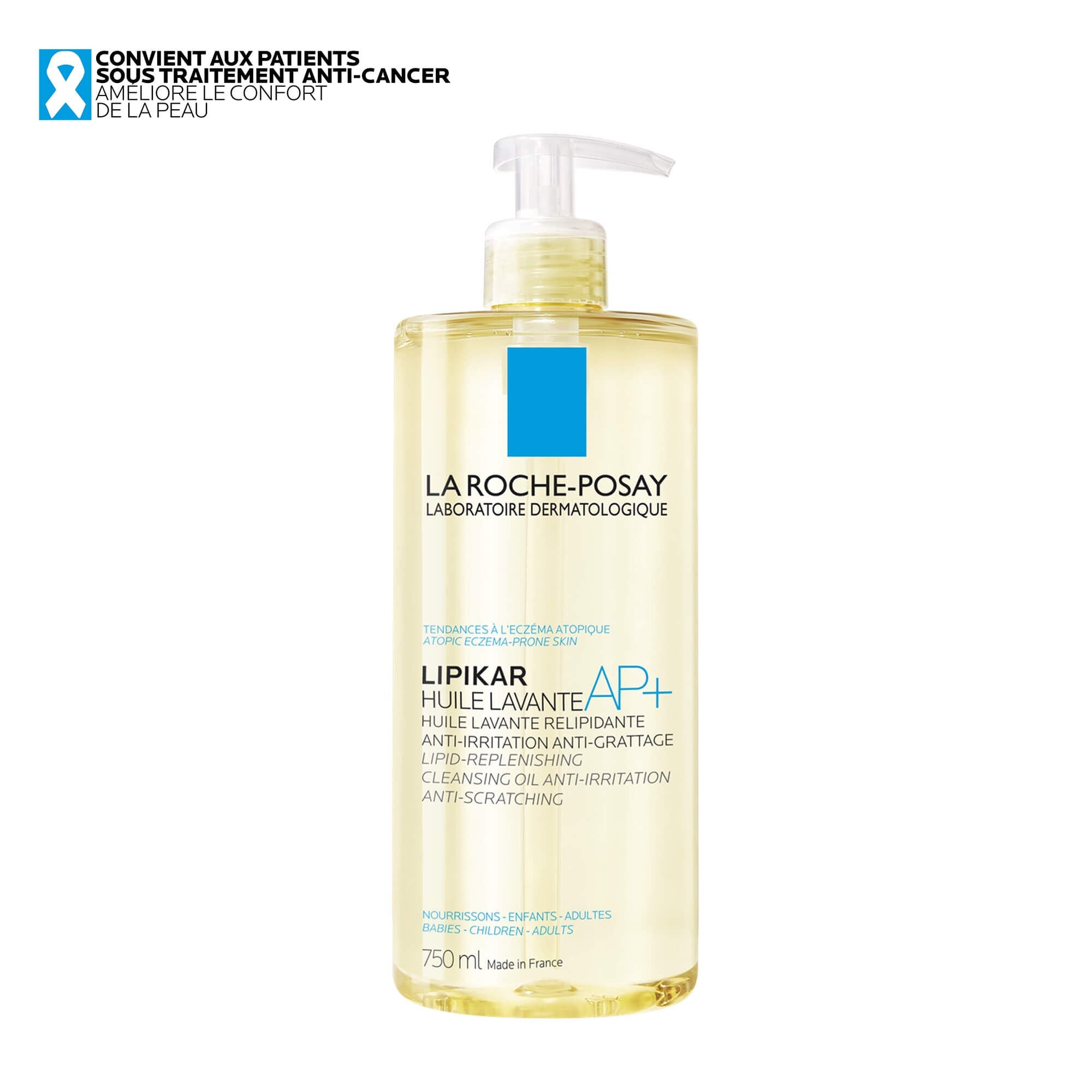 LIPIKAR HUILE LAVANTE AP+ HUILE DE DOUCHE - 750 ml