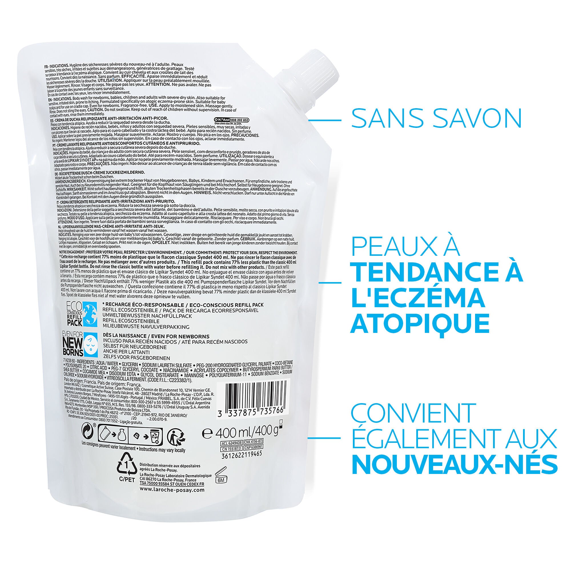 LIPIKAR SYNDET AP+ - 400 ml – Écorecharge
