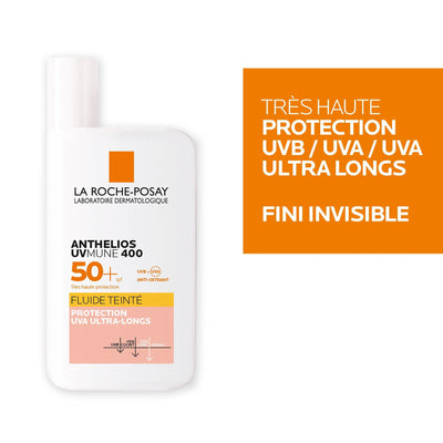 ANTHELIOS UVMUNE 400 CRÈME SOLAIRE FLUIDE INVISIBLE TEINTÉE - 50 ml