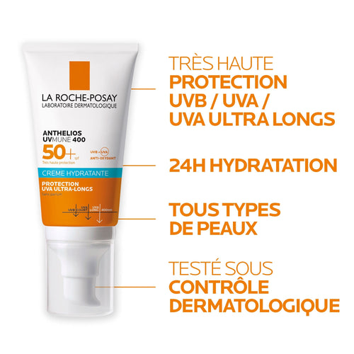 ANTHELIOS UVMUNE 400 CRÈME SOLAIRE PEAU SENSIBLE SANS PARFUM