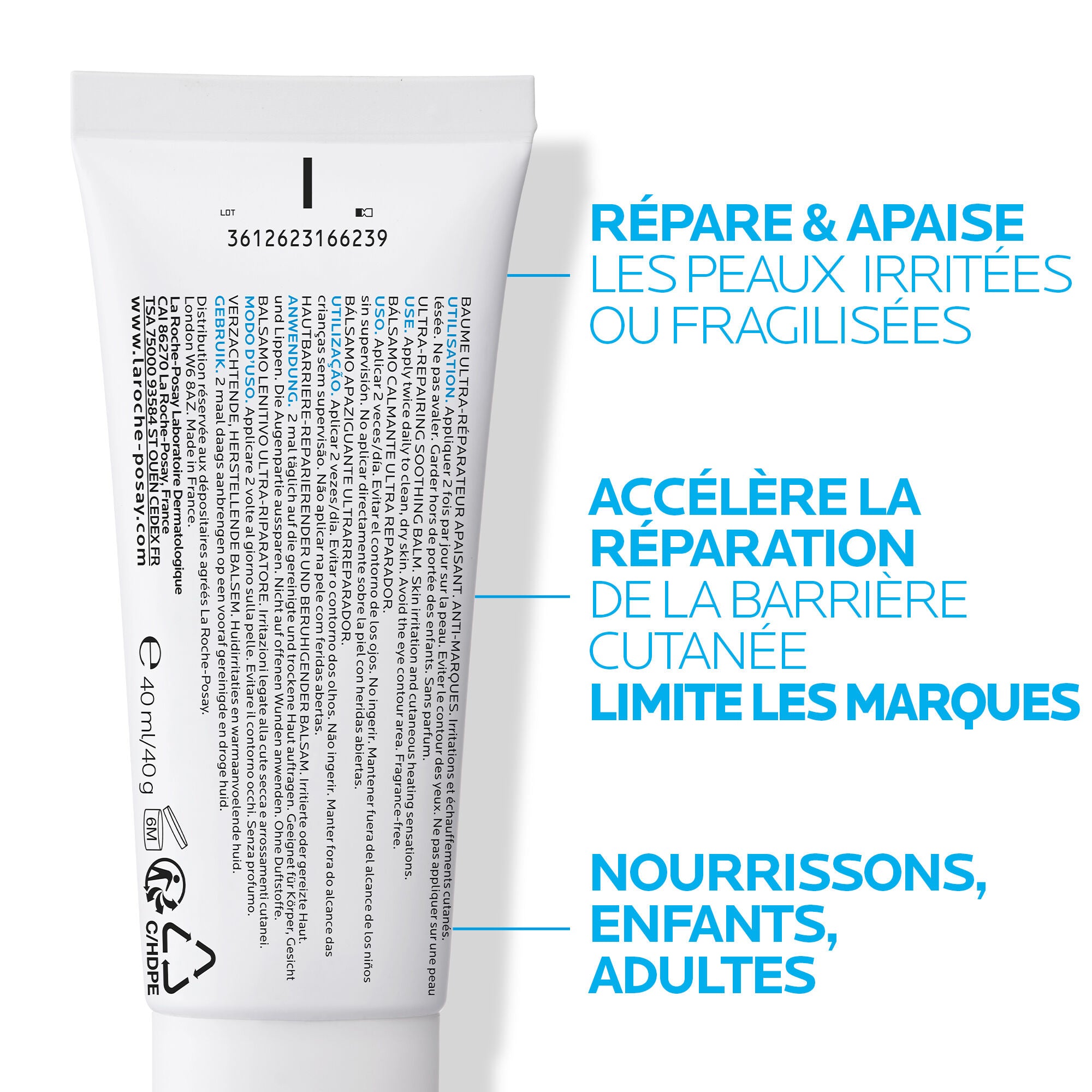 CICAPLAST BAUME B5+ CRÈME ULTRA-RÉPARATRICE APAISANTE - 40 ml