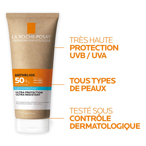ANTHELIOS CRÈME SOLAIRE LAIT HYDRATANT TUBE ECO-RESPONSABLE SPF50+