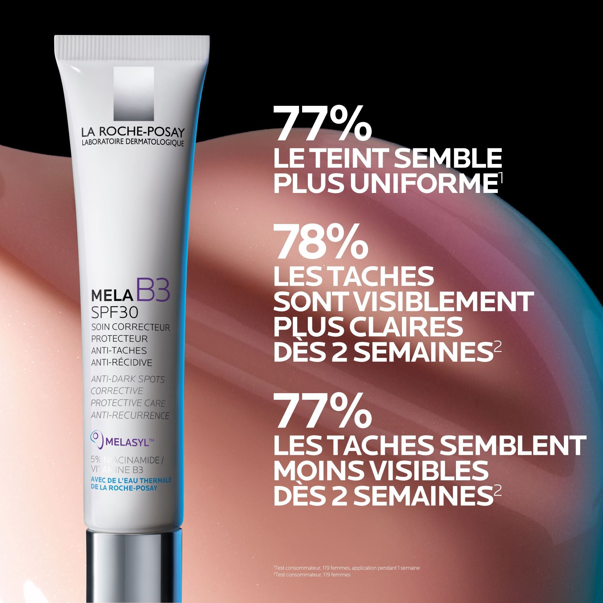 MELA B3 SPF30 SOIN CORRECTEUR PROTECTEUR ANTI-TACHES ANTI-RÉCIDIVE