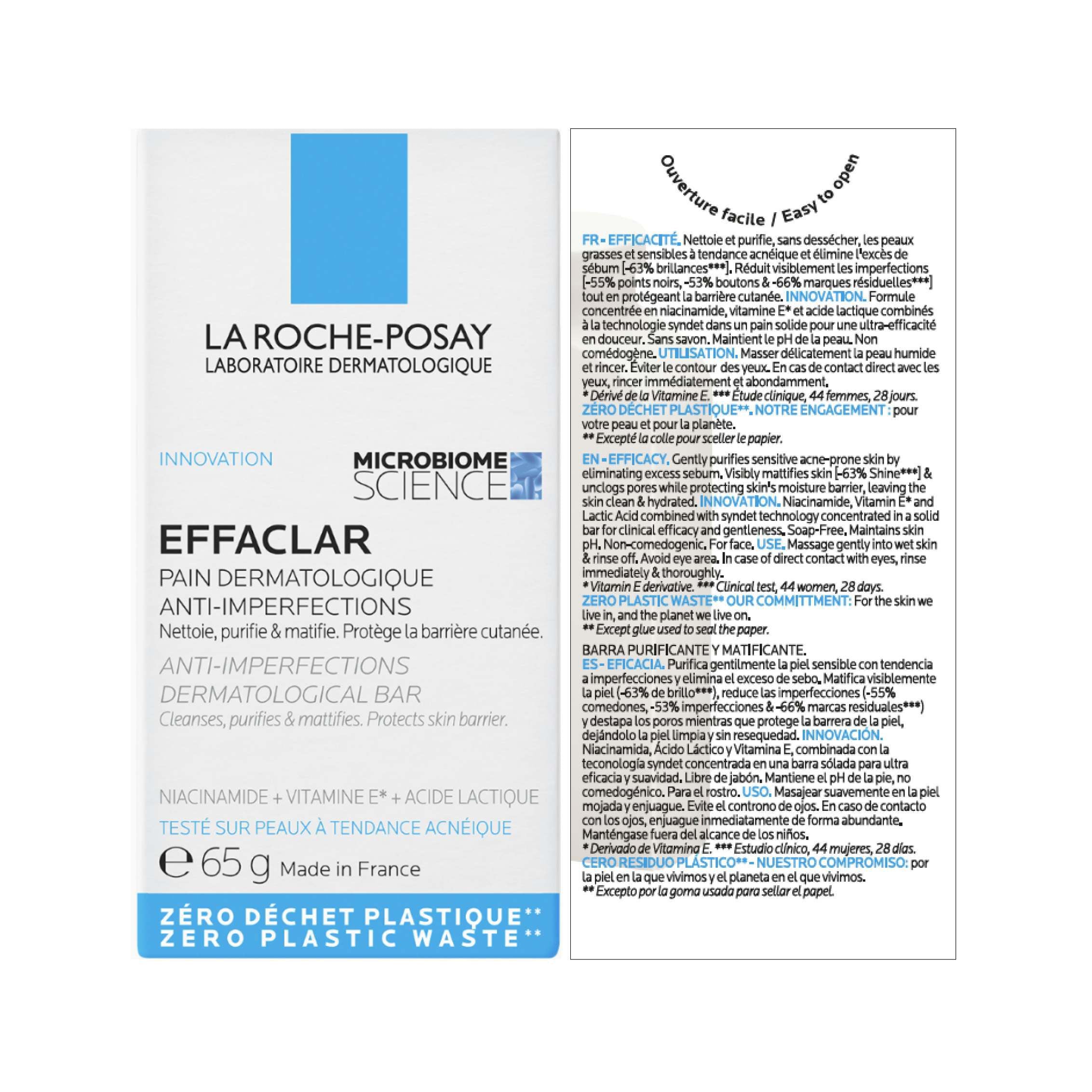EFFACLAR PAIN DERMATOLOGIQUE - 65 g