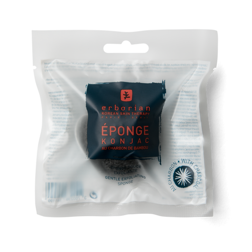 Éponge Konjac au Charbon de Bambou