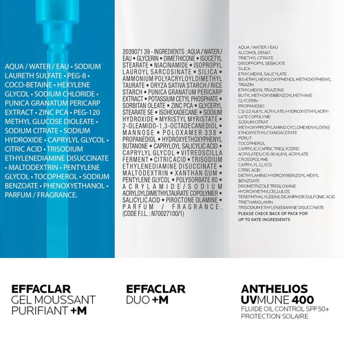 ROUTINE ANTI-IMPERFECTIONS EFFACLAR & ANTHELIOS