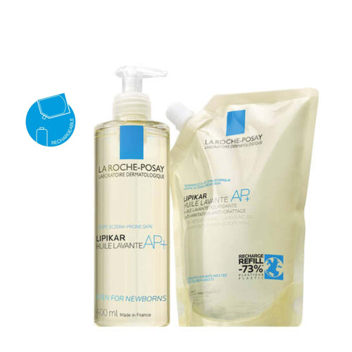 DUO LIPIKAR HUILE DE DOUCHE LAVANTE AP+ ET SON ECO-RECHARGE