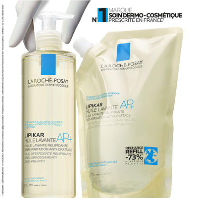 DUO LIPIKAR HUILE DE DOUCHE LAVANTE AP+ ET SON ECO-RECHARGE