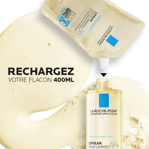 DUO LIPIKAR HUILE DE DOUCHE LAVANTE AP+ ET SON ECO-RECHARGE