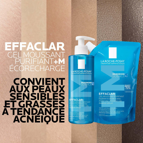 DUO EFFACLAR GEL MOUSSANT PURIFIANT ET SON ECO-RECHARGE