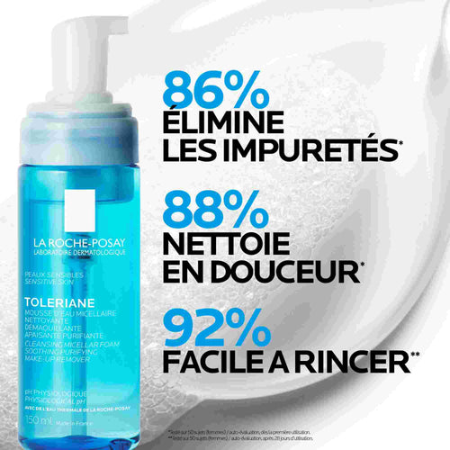 TOLERIANE MOUSSE D'EAU MICELLAIRE NETTOYANTE