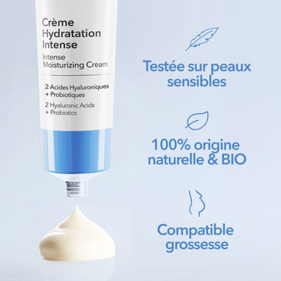 Crème Hydratation Intense à l'Acide Hyaluronique